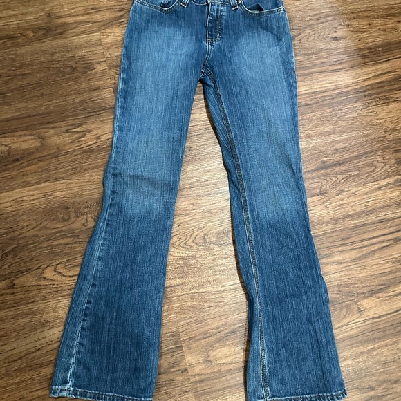 Carhartt Blue Denim Jeans boot cut size 6x32 - Picture 2 of 8